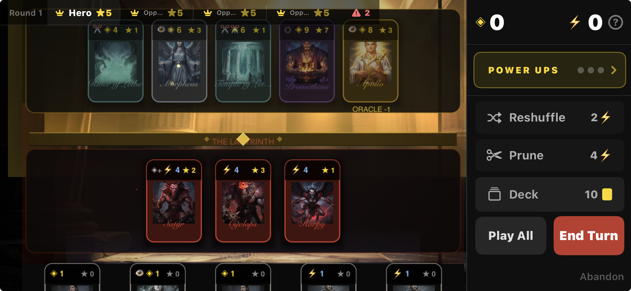 Mortal Ambition Arena mode combat screen