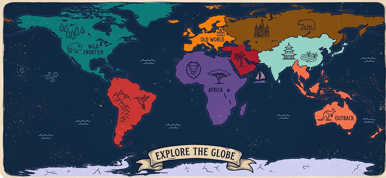 Race to Nowhere world map